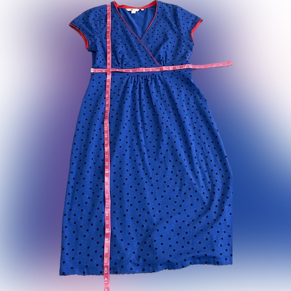 Boden Polka Dot Faux Wrap Dress - Picture 4 of 5